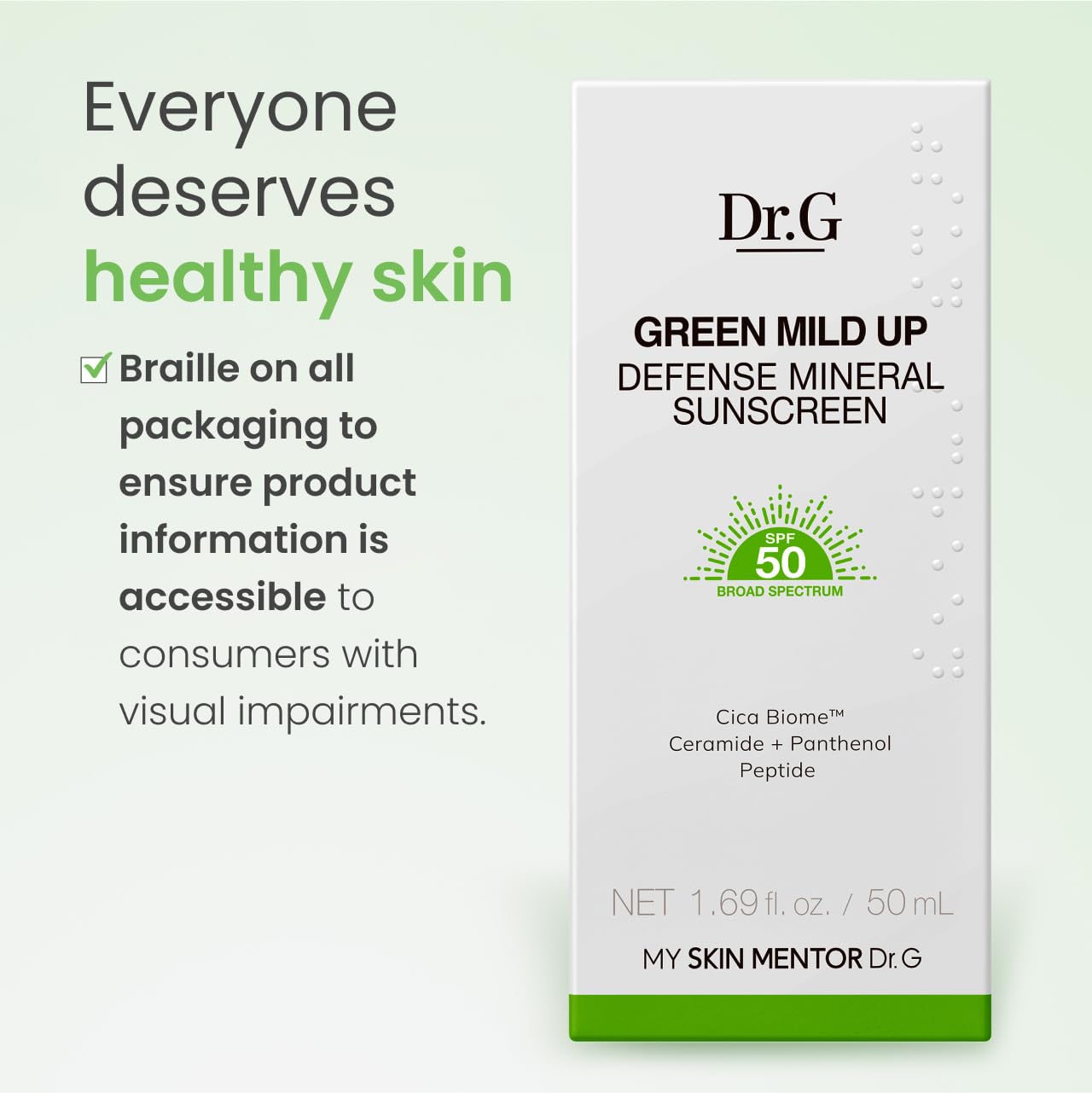 Dr.G GREEN MILD UP SUN+ SPF50+ PA++++ 50ML